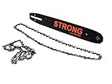 Lama Barra 40CM 14"+ 2 catena 3/8 52 maglie motosega di ricambio moto sega 1,3mm