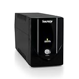 VulTech UPS650VA-LITE Gruppo di continuità UPS Serie Lite 650VA 360Watt, 2x Bipasso 10-16A/Schuko + 1x IEC13, Funzione Overload, Protezione da Blackout, sbalzi di tensione per Pc, videosorveglianza