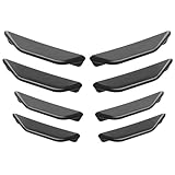 Bqieai 8PCS Auto PVC Paraurti Anteriore Spoiler Frontali Labbro, per Abarth 595 695 595C 124 Spider Grande Punto Abarth Monster Splitter Lato Canards Diffusore Protezione Accessori,A