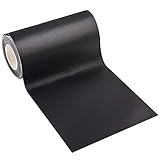 Panngu Patch di Riparazione in Pelle Adesiva - Per Divano, Poltrona, Giacca, Zaino, Sedili Auto, Strappi, Bruciature (Nero, 7,6x152cm)