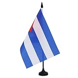 AZ FLAG Bandiera Da Tavolo Cuba 21x14 cm - Piccola Bandierina Cubana 14 x 21 cm
