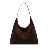Aucuu Borsa Scamosciata Donna, Vintage Borsa a Tracolla in Pelle Scamosciata, Borse Tote Hobo, Borse a Spalla Donna Retrò con Grande Capacità per Lavoro, Viaggio, Shopping