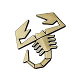 HAHYHL Emblema per Abarth 600e 2024 2025,Metallo Logo Stemma Carrozzeria Adesivo Lettere Anteriore Posteriore Laterale Decalcomanie Bagagliaio Cofano parafango Styling Decorazione Auto,D