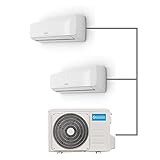 Olimpia Splendid, Aryal Dual 14 con Unità Interna Alyas, Climatizzatore 9.000 + 12.000 BTU / h Multisplit Inverter, Ionizzatore d'aria, Gas R32, Classe A++ in Raffreddamento, Wifi Integrato