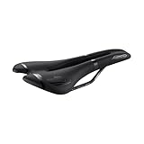 Selle San Marco ASPIDE Dynamic - Sella Bicicletta da Strada, Bici da Corsa, Telaio in Manganese e Scocca con Fibre di Carbonio - Taglia S2, Nero