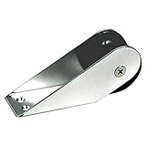 OSCULATI Musone di Prua in Acciaio Inox Lunghezza 155mm, Larghezza 51mm - puleggia di Nylon