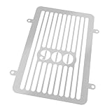 Kawasaki VN 900 Classic/Custom BJ 2006-16 Kühlerabdeckung Wasserkühler Kühlergrill Kühlerschutz Kühlergitter Kühlerschutzgitter Kühlerverkleidung Logo silber