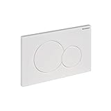 Geberit 115.770.11.5 Placca di Comando Sigma 01 per Risciacquo a due Quantità, Bianco