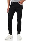Calvin Klein Uomo Jeans Slim Tapered Fit, Nero (Denim Black), 34W/32L