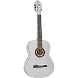 EKO GUITARS - CS-10 WHITE, Chitarra Classica Serie Studio Scala 4/4, Top in Tiglio, Fasce e Fondo in Tiglio Laminato, Manico e Tastiera in Betulla, Custodia Inclusa, Colore Bianco