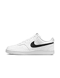 NIKE Court Vision Low Next Nature, Sneaker Uomo, White Black White, 45 EU