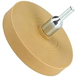 IMJ-Global Disco in Gomma per Rimozione di Colla dai Cerchi | Liscio | Diametro 87 mm | Spessore 15 mm | Filettatura 8 mm