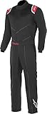 Alpinestars, Tuta per karting Kart Indoor Suit, nero/rosso, XL