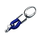 HONGDaFA Portachiavi Auto per Mercedes-Benz C 220 CDI T-Model Estate S203 2006-2023 2024, Anello Chiave Resistente Personalizzato Portachiavi Accessorio per Chiavi Macchina,Blue