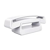 ALCATEL ePure Iconic - Telefono fisso cordless DECT - Design vintage - Grande display grafico ad alta leggibilità - Vivavoce - Funzione blocco chiamate - Bianco