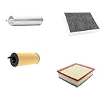 Kit Filtri Tagliando Compatibile con BMW Serie 1 F20 116d 118d 120d, 4 Pezzi, Filtro Olio, Aria, Abitacolo e Carburante