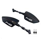 For BMW F650GS 2000-2007 2003 2004 2005 2006 F650 F 650 GS Specchietti retrovisori laterali regolabili for motocicletta Specchietti retrovisori universali con(F650GS Black)