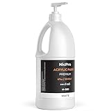 Nicpro 2040 ml bianchi colori acrilici, grande acrilici per dipingere, prodotti per pittura artistica atossici per più superfici, tela, legno, pelle, tessuto, pietra, con dosatore