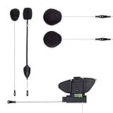 Midland - BT Pro Audio Kit Cablaggio Secondo Casco, Accessorio Interfono Moto, Auricolare Casco Moto con 2 Altoparlanti Super Bass Sound, Microfono Filo e Braccetto, Base Aggancio e Base Fissaggio