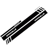 GHCPMQ 2 Pezzi Auto Laterali Adesivi per Caravelle Carrier T4 T5 T6,Auto Carrozzeria Laterali Gonna Strisce Adesivo Decalcomanie Decorative,A/Black