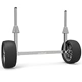 GanFindX Quick-Detachable Stainless Steel Sit on Top Kayak Cart with Puncture-Resistant Wheels Width Adjustable Canoe Trolley, Suitable for Kinds of Kayaks and Canoe with Plug Holes