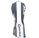 NEW TaylorMade M2 Black/White/Gold Leather Fairway Wood Headcover by TaylorMade