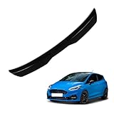KizmiQ Auto Spoiler Posteriori per FO-rd Fiesta Active VIII (Mk8) 2018 2019 2020 2021 2022 2023 2024 Nastro Installare Adesivo,ABS Alettone Tetto Posteriore Tuning Ala Styling Accessori,A/Black