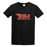 New BSA Motorcycle Logo Racing Crew Neck Unisex Short Sleeve T-Shirt XXXL