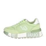 LIUJO BA4005 Amazing Light-Green Sneakers Sportive per Donna Nabuk Tessuto Verde Zeppa Alta (Taglia 37)