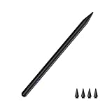 Penna per iPad (2018-2025), alta sensibilità e ricarica rapida, palm rejection e sensibilità di inclinazione per iPad 6/7/8/9/10/A16, Mini 5/6, Air3/4/5/M2/M3, Pro M4, pro 11"/12.9"/13", colore nero