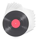 BUOSHUO 50 Pezzi Buste per Vinili 33 Giri,Buste Antistatiche per Vinili 33 Giri,Adatto per Dischi Vinile da 12 Pollici