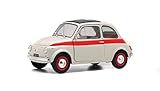 solido 421184330 Fiat 1:18 1960 500L Nuova Sport-Crema/Rosso