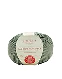 Sirdar Cashmere Merino Silk Dk Doppio Lavoro a Maglia, Verde Prato (421), 50 g, Seta Lana, 116 unità