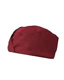 GIBLOR'S - Cappello Bustina Panarea Unisex Uomo Donna per Pub, Cucina, Caffetteria, Bar, Gelateria, Pasticceria in Poliestere, taglia unica, diversi colori (Bordeaux)