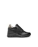 Nero Giardini I514120D Sneakers Donna in Pelle E Materiale Tecnico - Nero 39 EU