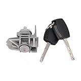 Cilindro serratura portiera anteriore sinistra per Ford per Focus per C-Max S-Max in metallo con 2 chiavi per 1552849