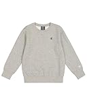 Champion Legacy Legacy Basics B - Ultralight Powerblend Fleece Crewneck Felpa, Grigio Melange Chiaro, 7-8 Anni Bambino FW23