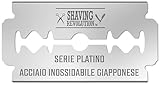Shaving Revolution - 50 Lame da Rasoio a Doppio Taglio - Sicurezza per la Rasatura Maschile in Acciaio Inox Giapponese al Platino per una Rasatura Liscia, Precisa e Pulita