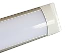 PLAFONIERA MACELLERIA LED 40W WATT 120 CM SLIM SMD 220V LAMPADA SILVER DR