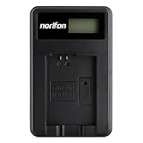 Norifon NP-FW50 LCD USB Caricatore per Sony Alpha 6000, 5000, 5100, ILCE-6000, ILCE-7, NEX-5T, NEX-6, NEX-5R, NEX-7, NEX-5, NEX-3N, NEX-3, NEX-C3, SLT-A37 Fotocamera e Altro