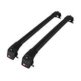 Apline Compatibile con Jeep Compass 2017-2025 Ace-2 Barre Tetto Portapacchi Auto Barre Portatutto Nero Alluminio 2 Barre