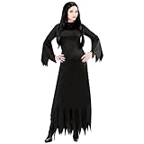 W WIDMANN MILANO Party Fashion - Costume Mortisia, vestito, strega, fata cattiva, vestito in maschera, Halloween