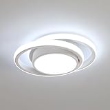LED, Lampada da Soffitto 32W 2350LM, Creativo Rond Plafoniere Moderno per Soggiorno Cucina Bagno Camera da Letto Corridoio, Bianco Freddo 6500K, Diametro 28cm