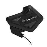 Midland - Interfono Moto Bluetooth ECE2206 Nuovo BT Mini Singolo, Auricolari Casco Moto 4 Persone Waterproof, Portata 500m, Autonomia 8H, Cancellazione Rumore, Music Share, Compatibile TFT