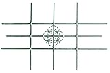 Alberts 553548 Inferriata Salisburgo, inferriata per finestre per esterni come protezione antieffrazione, zincata a caldo, 1140 x 690 mm, accorciabile fino a 590 x 390 mm