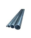 Tubo Tondo ferro ZINCATO LUNGO 1 METRO varie sezioni (Confezione 3 PALI D30x1.5x1000 mm)