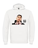 MAGLIERIA CONFORTI Felpa Cappuccio BabyGang v2 Rapper Baby Gang Uomo Donna Ragazzi Unisex (IT, Testo, L, Regular, Regular, Bianco)
