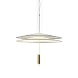 Flamingo 1510 LED lampada a sospensione Design weiß RAL 9016/matt/H 80cm/Ø 70cm/PUSH 1-10V/500mA/