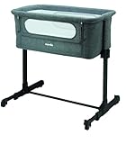 nania culla cododo - DODI - 2 in 1 letto aggiuntivo - Materasso Ultra comfort 4 cm di spessore (Grigio)