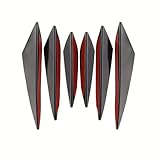 WGHNBNB 6pcs Spoiler per Auto,Compatibile con VW T-Cross, ricambi Auto,Black
